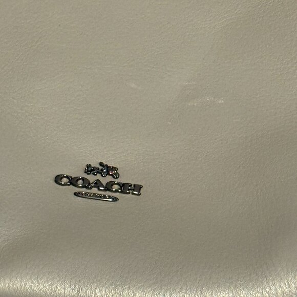 Coach Leather Crossbody Bag Gray Women’s Adjustable Strap Purse - Picture 11 of 12